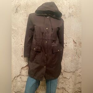 BDG Black Lightweight Trench